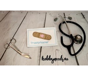 ITH Stickdatei - Postkarte "Trostpflaster"